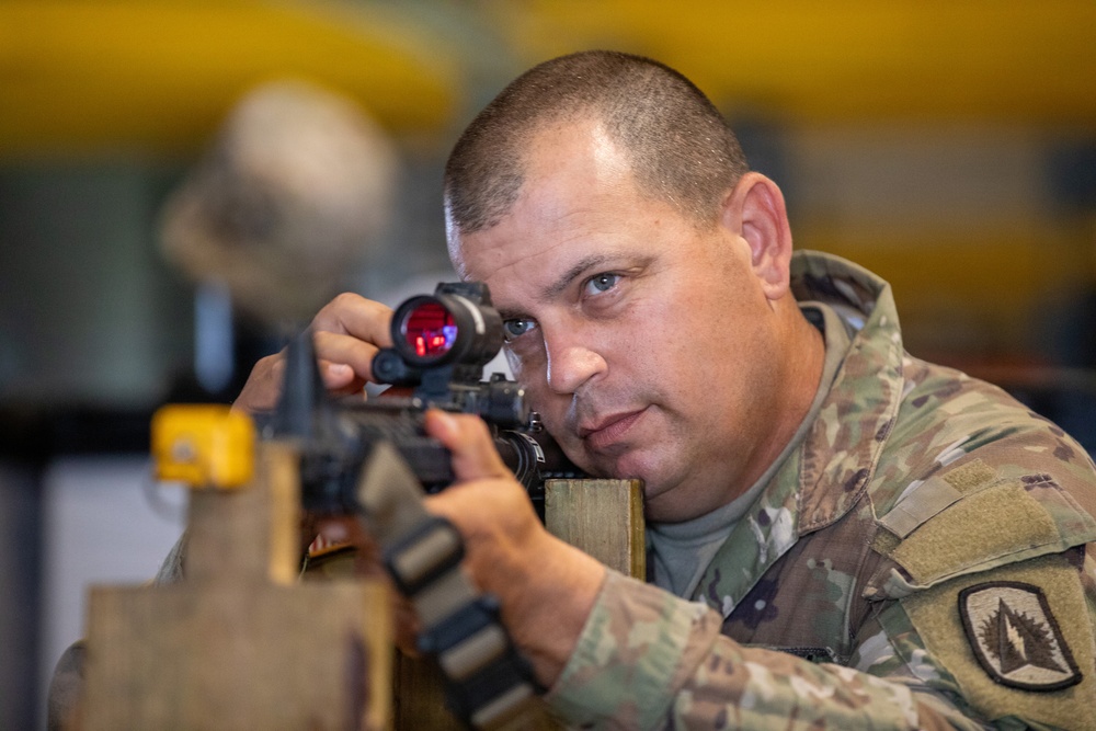 3-265 Air Defense Artillery Soldiers Receive Individual MILES Gear at JRTC