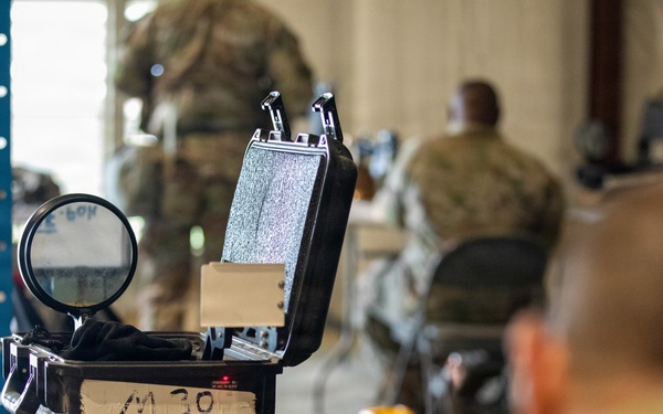 3-265 Air Defense Artillery Soldiers Receive Individual MILES Gear at JRTC
