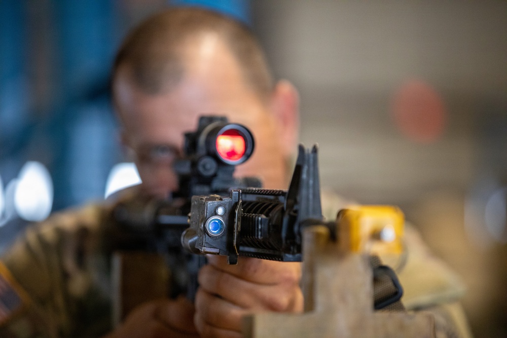 3-265 Air Defense Artillery Soldiers Receive Individual MILES Gear at JRTC