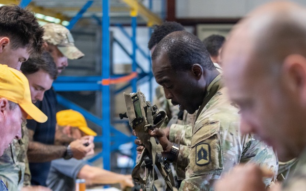 3-265 Air Defense Artillery Soldiers Receive Individual MILES Gear at JRTC