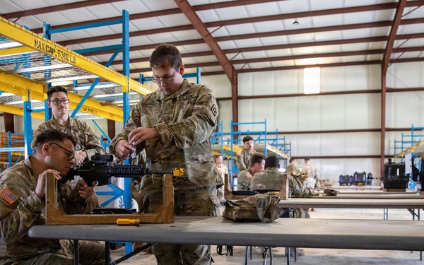 3-265 Air Defense Artillery Soldiers Receive Individual MILES Gear at JRTC