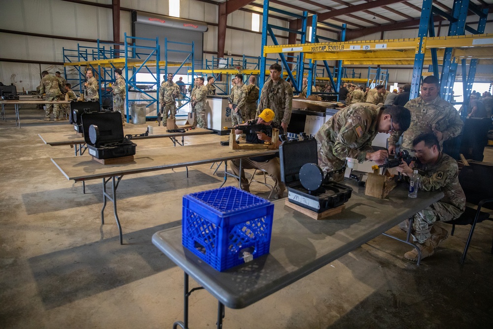 3-265 Air Defense Artillery Soldiers Receive Individual MILES Gear at JRTC