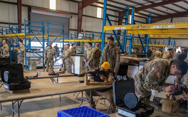3-265 Air Defense Artillery Soldiers Receive Individual MILES Gear at JRTC