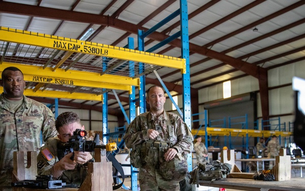 3-265 Air Defense Artillery Soldiers Receive Individual MILES Gear at JRTC
