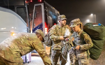 3-265th Air Defense Artillery Regiment Soldiers Arrive to Fort Polk for JRTC