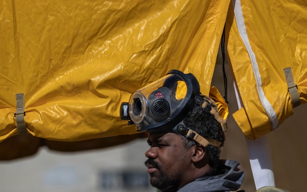 172nd Chemical Company Conducts CBRNE Practice