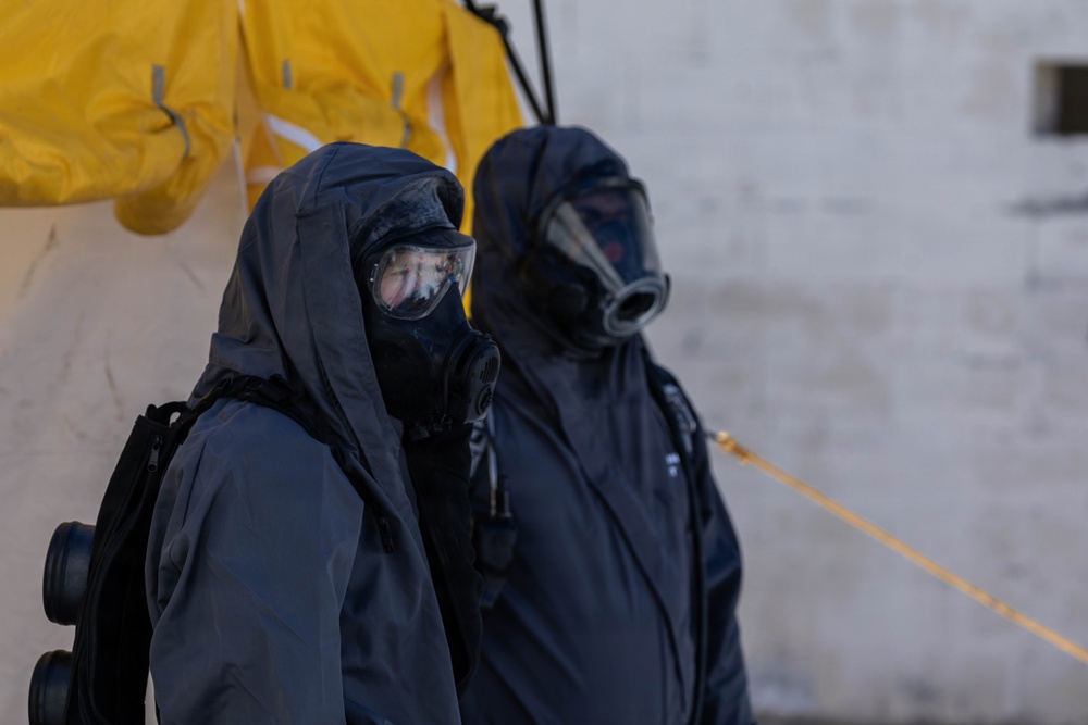 172nd Chemical Company Conducts CBRNE Practice