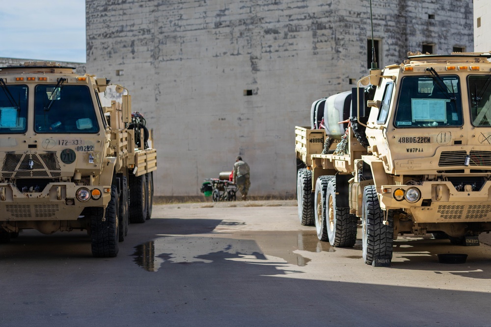 172nd Chemical Company Conducts CBRNE Practice