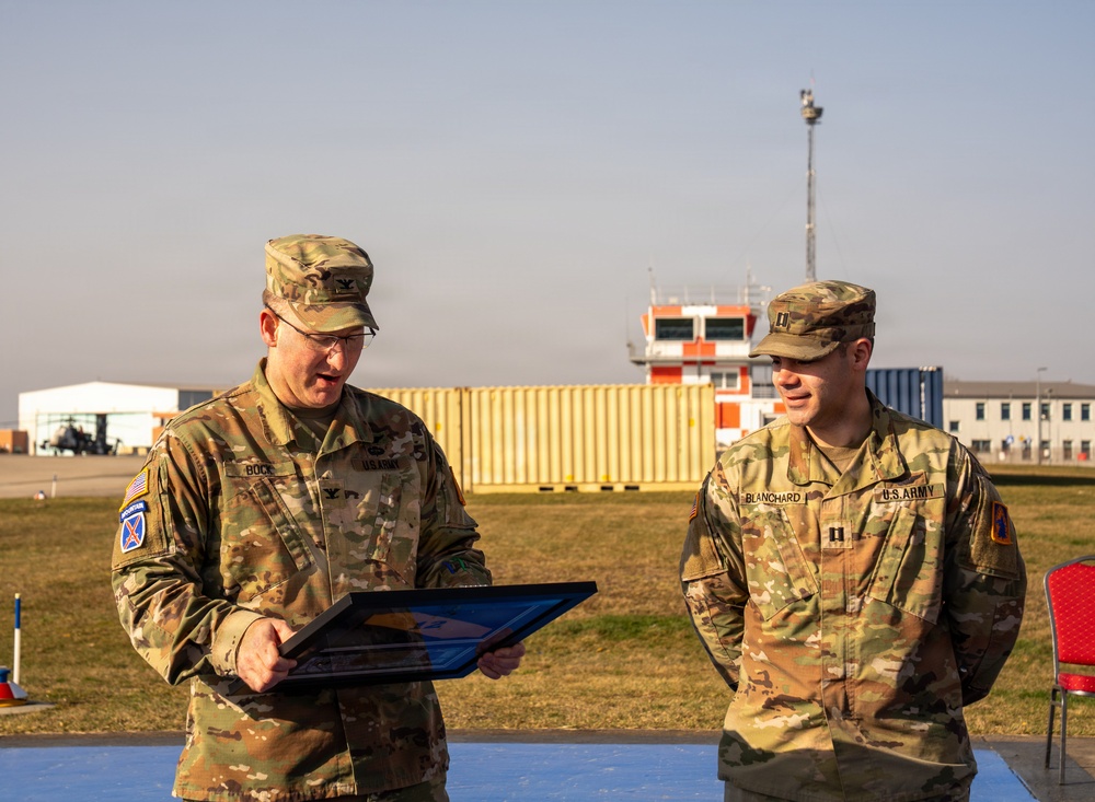 12th CAB Headquarters and Headquarters Company holds change of command ceremony