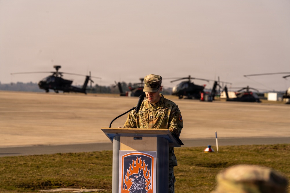 12th CAB Headquarters and Headquarters Company holds change of command ceremony