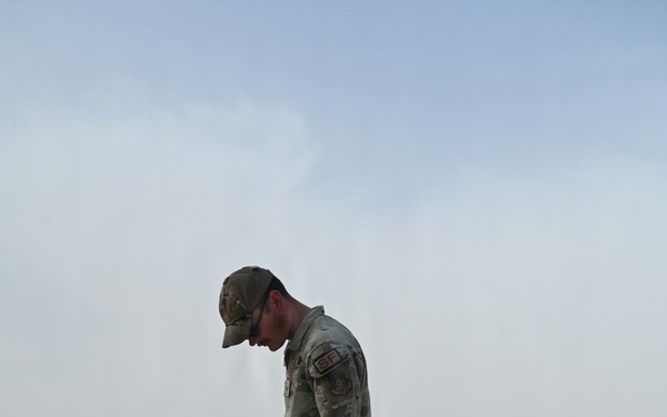 U.S Air Force Military Working Dog Supports Deployed Operations