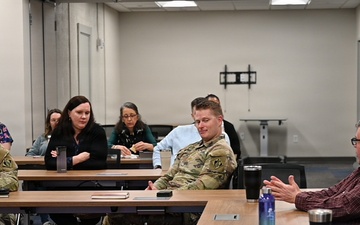Lt. Col. Burnham Hosts Coffee with the Commander