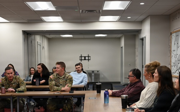 Lt. Col. Burnham Hosts Coffee with the Commander