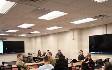 Lt. Col. Burnham Hosts Coffee with the Commander