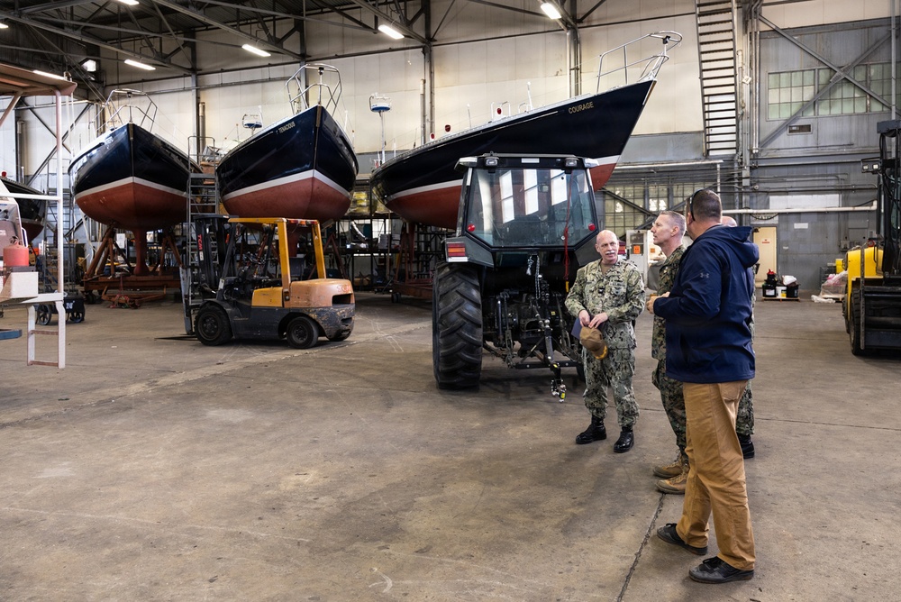 USNA Superintendent tours Naval Academy waterfront