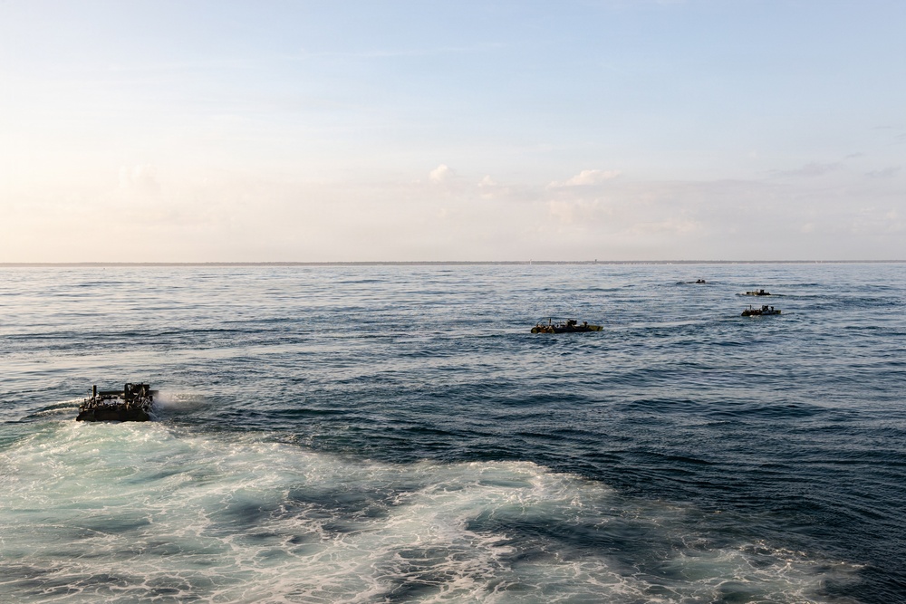 Marines conduct multiple splashes aboard USS Arlington during TCAT 26.1