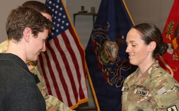 Capt. Casey Sullivan promoted during ceremony