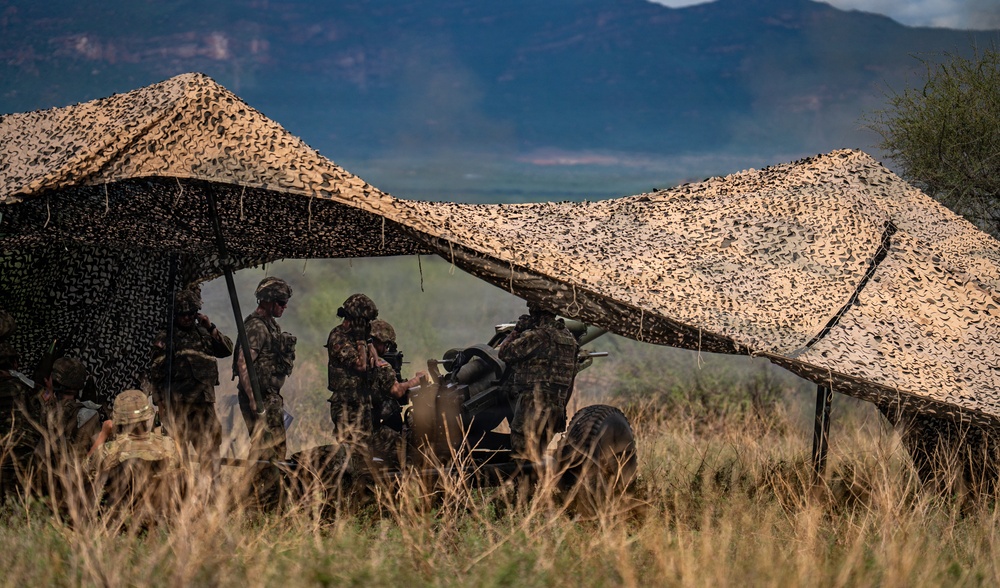US, Kenya field artillery conduct Table VI live-fire certification