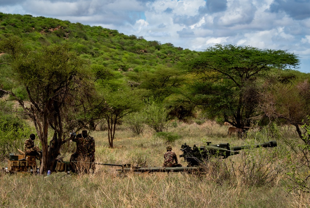 US, Kenya field artillery conduct Table VI live-fire certification