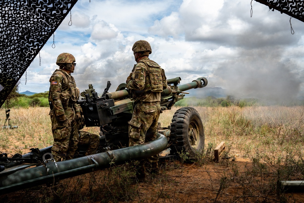 US, Kenya field artillery conduct Table VI live-fire certification