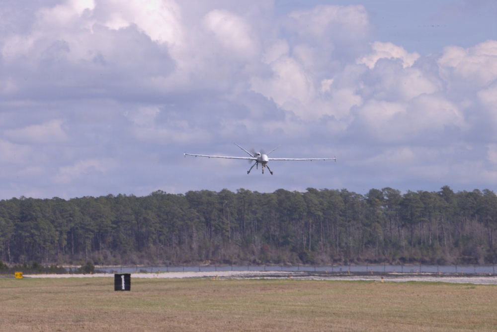 VMUT-2's MQ-9A makes inaugural landing at Marine Corps Air Station New River