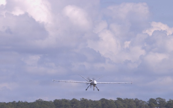 VMUT-2's MQ-9A makes inaugural landing at Marine Corps Air Station New River