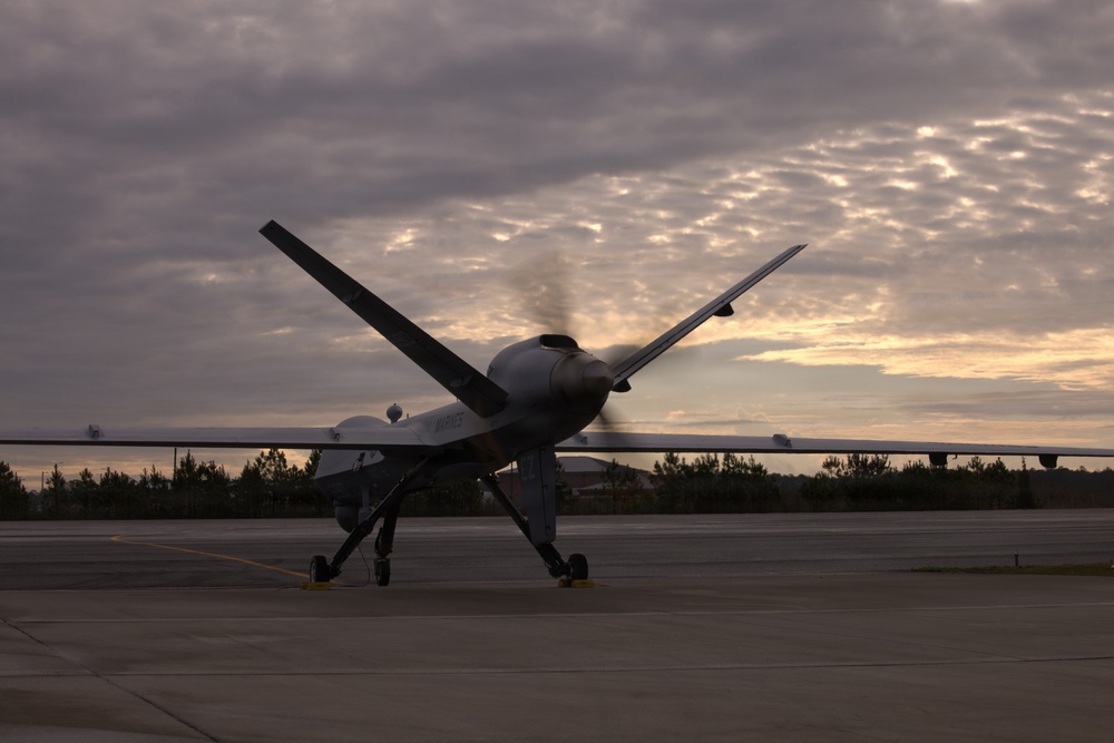 VMUT-2's MQ-9A makes inaugural landing at Marine Corps Air Station New River