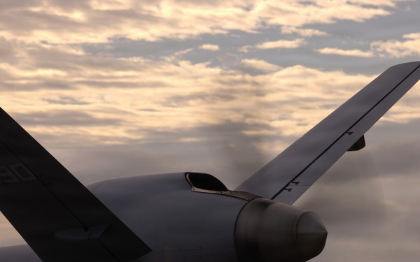 VMUT-2's MQ-9A makes its inaugural landing at Marine Corps Air Station New River