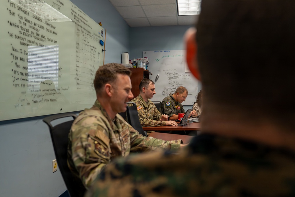 Air Command and Staff College students conduct scenario-based training