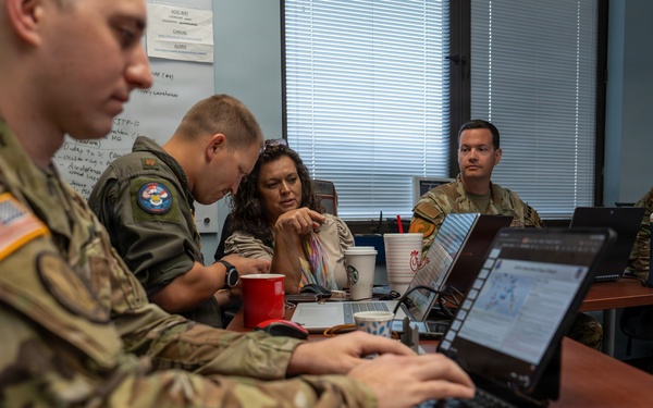 Air Command and Staff College students conduct scenario-based training