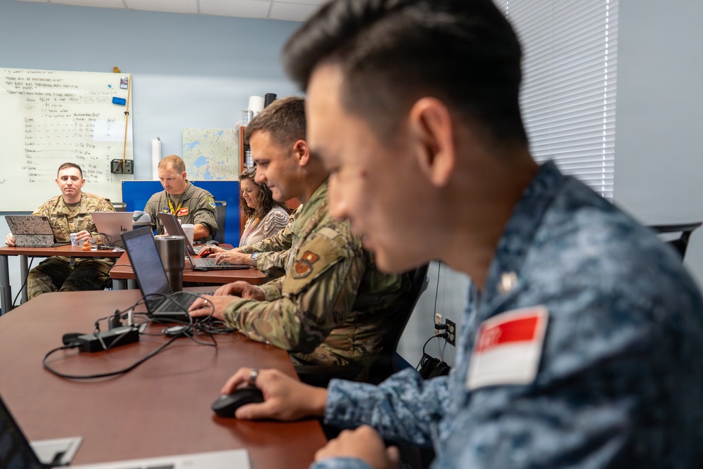 Air Command and Staff College students conduct scenario-based training