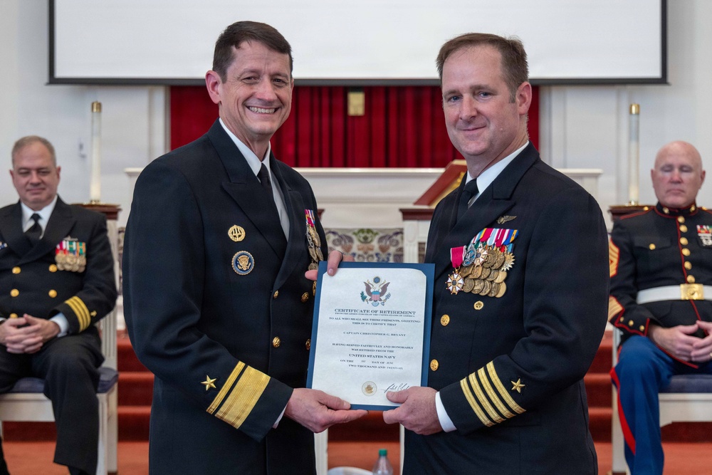 NETC Hosts Retirement of Capt. Bryant, Career Training Continuum Program Manager