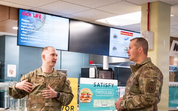 Eighth Air Force command team visits Minot Air Force Base