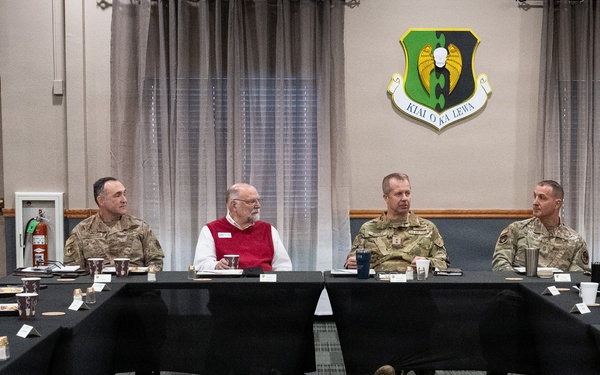 Eighth Air Force command team visits Minot Air Force Base