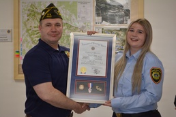 Award presentation for Hecht