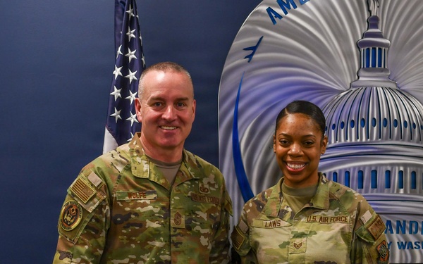 CMSAF Wolfe visits Andrews
