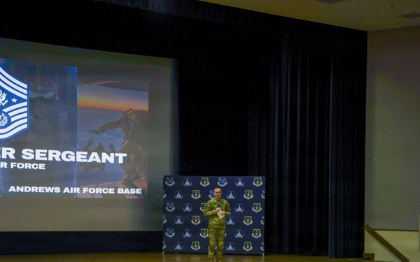 CMSAF Wolfe visits Andrews