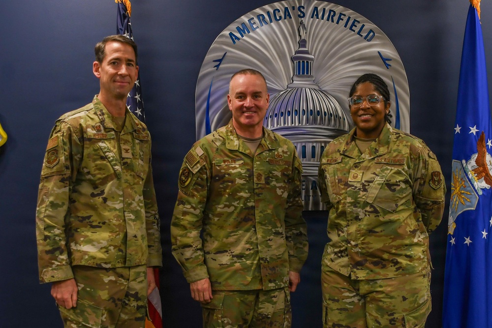CMSAF Wolfe visits Andrews