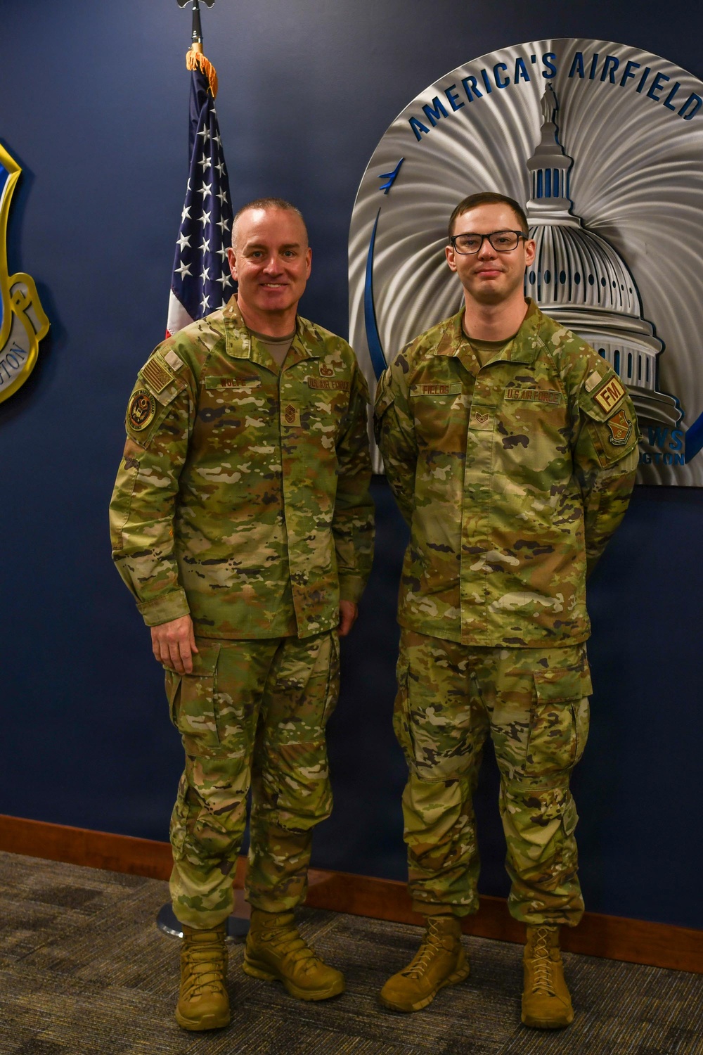 CMSAF Wolfe visits Andrews