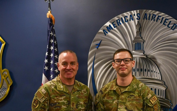 CMSAF Wolfe visits Andrews