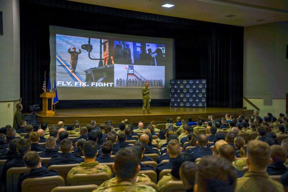 CMSAF Wolfe visits Andrews