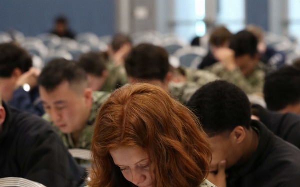 Stennis Sailors Take Navy-wide Advancement Exam