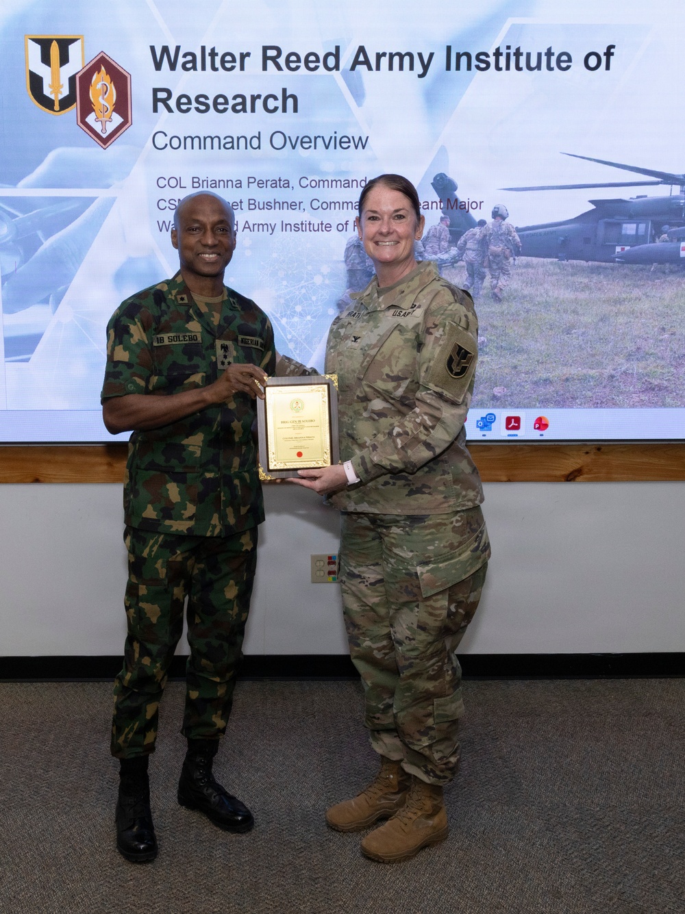 Nigerian Ministry of Defence Health Implementation Programme visits WRAIR