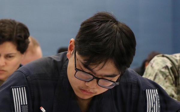 Stennis Sailors Take Navy-wide Advancement Exam