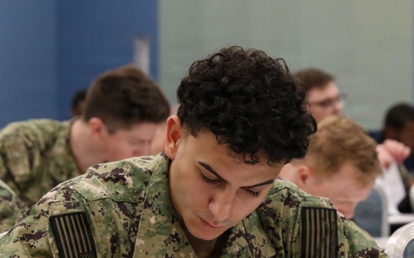 Stennis Sailors Take Navy-wide Advancement Exam
