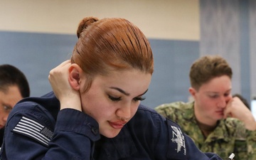 Stennis Sailors Take Navy-wide Advancement Exam