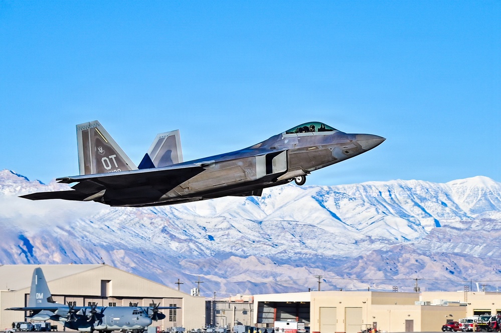 Wing and Squadrons Conduct Flight Operations at Nellis