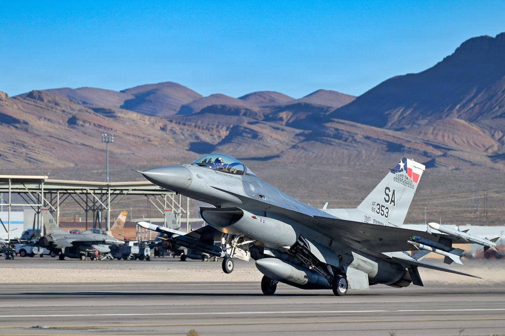 Wing and Squadrons Conduct Flight Operations at Nellis