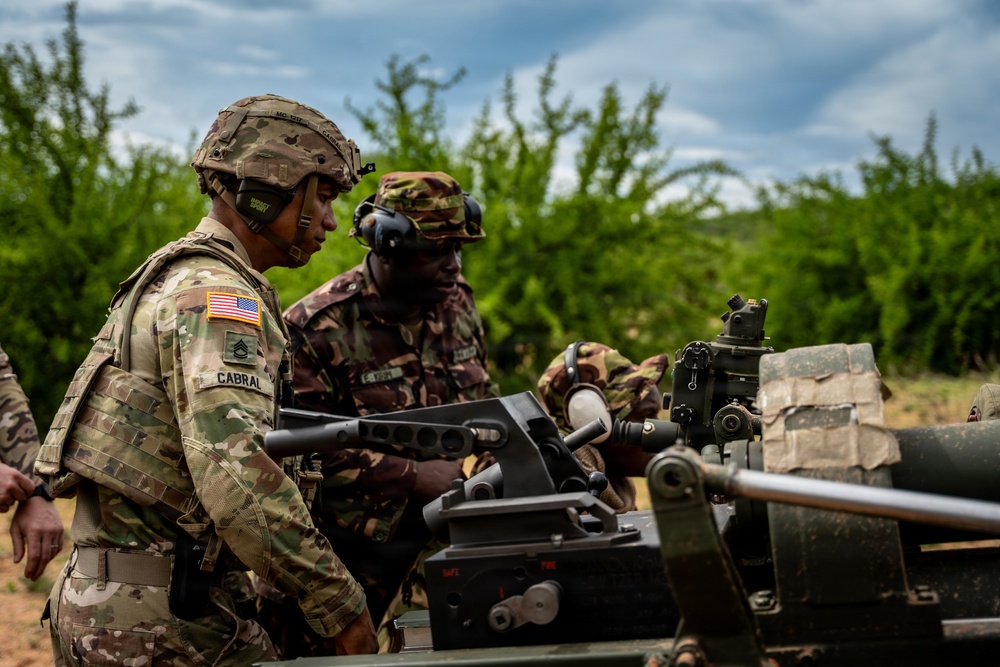 US, Kenya artillery units conduct bilateral M119A2 live-fire during Justified Accord 2026