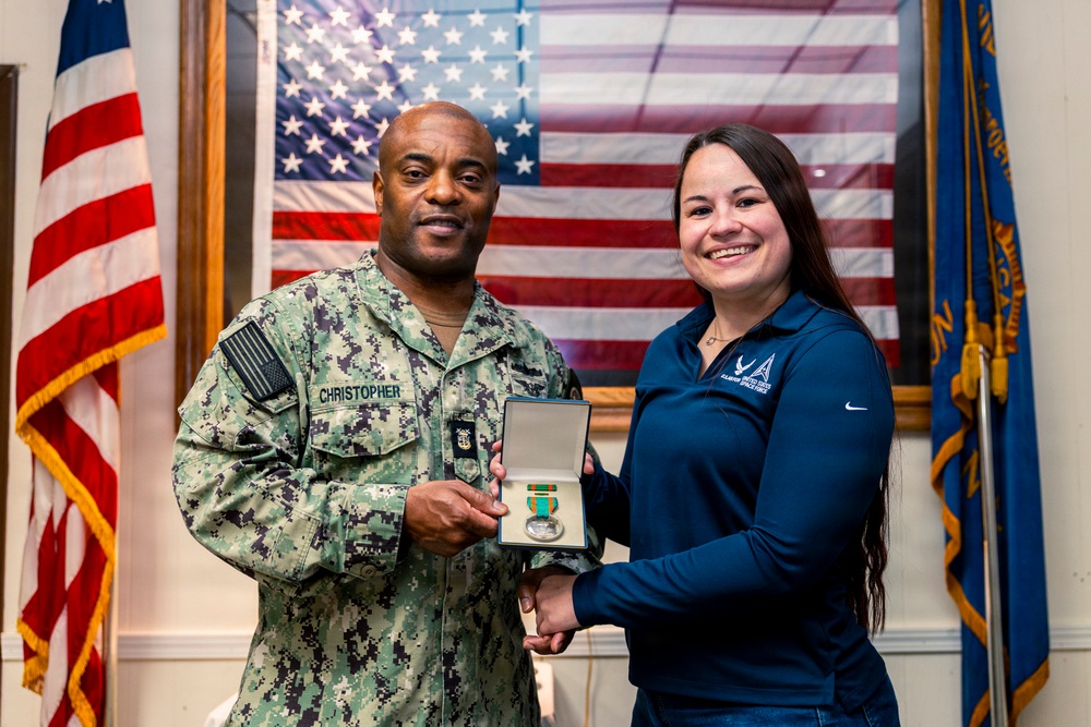 Air Force Tech. Sgt. awarded the Navy and Marine Corps Achievement Medal